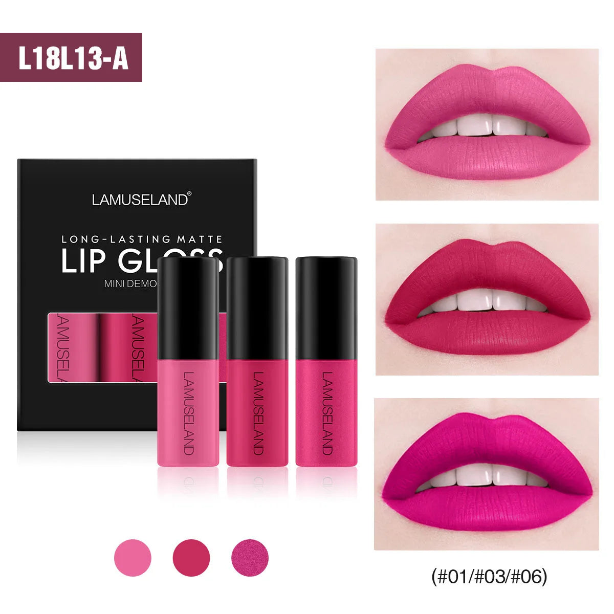 Mini 12 Colors Liquid Lip Gloss Waterproof Non-stick 24 Hours Long Lasting Velvet Matte Lipstick Lip Gloss Cosmetic Makeup Care - Maliame Store