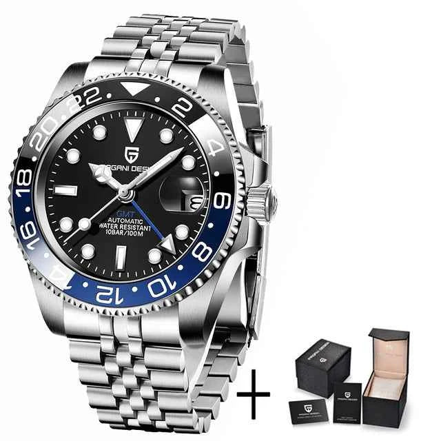 PAGANI DESIGN V3 Version GMT Watches Men's Luxury Sapphire Automatic Mechanical Watch 40MM Stainless Steel Waterproof Watch - Maliame Store