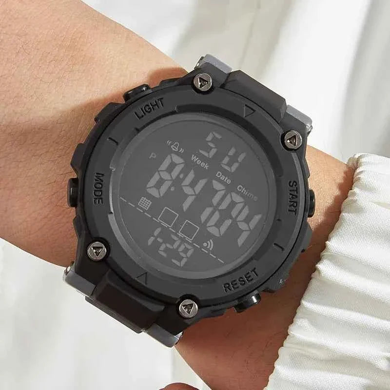 Men's Watches | Led+Timer+Stopwatch+Alarm Clock | Lightweight and Resistant to Falling | Men's and Women's Gym Outdoor Universal Fashion Electronic Watch - Maliame Store