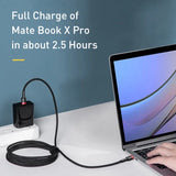 Cable USB C Baseus de 100 W: carga rápida de 5 A para iPhone 16, 15, MacBook, Samsung y Xiaomi
