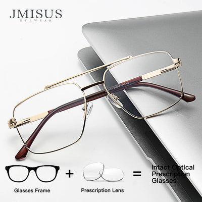 Gafas graduadas progresivas de aviador de metal de alta calidad