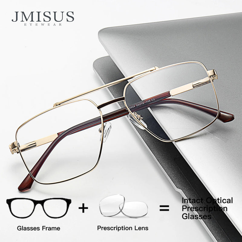 Metal Aviator Progressive Glasses