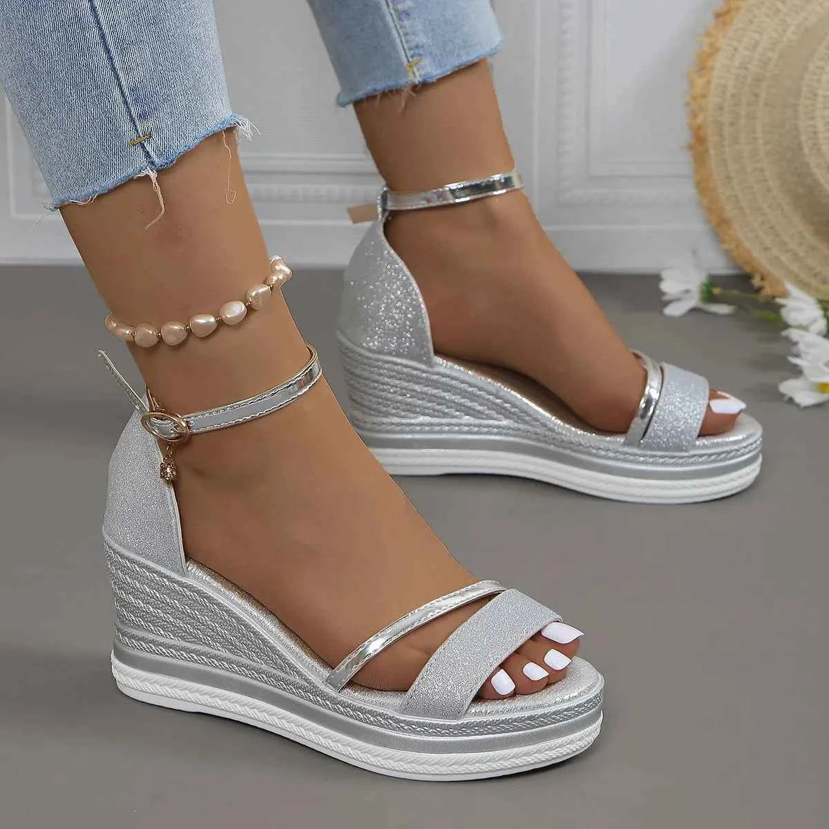 Women Sandals New Casual Platform High Heels Shoes for Women Wedges Luxury Fashion Sandals Summer Comfort Sexy Sandals Women