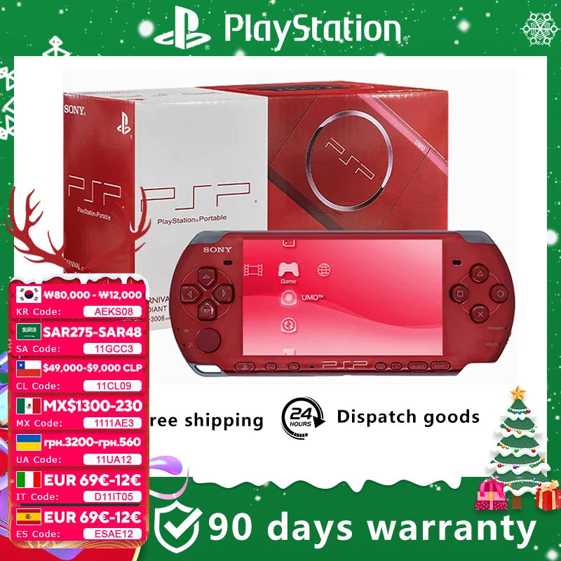 Sony psp 3000 original PlayStation Portable PSP 3000(PSP-3006) Sony original Handheld Arcade Game Console (+Free Games)