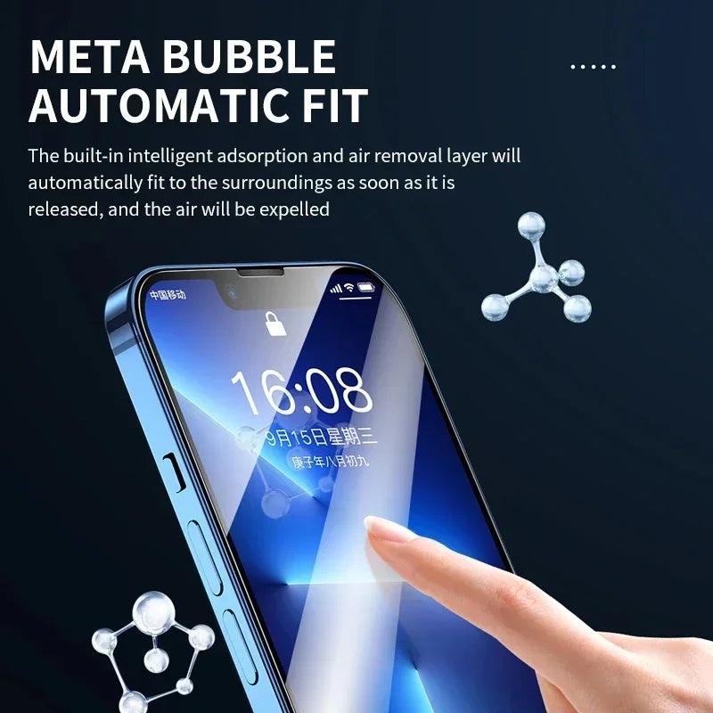 3Pcs Tempered Glass for iPhone 14 13 12 11 15 Pro Max Mini Screen Protector for iPhone XR X XS MAX 7 8 Plus 16 Protective Glass - Maliame Store