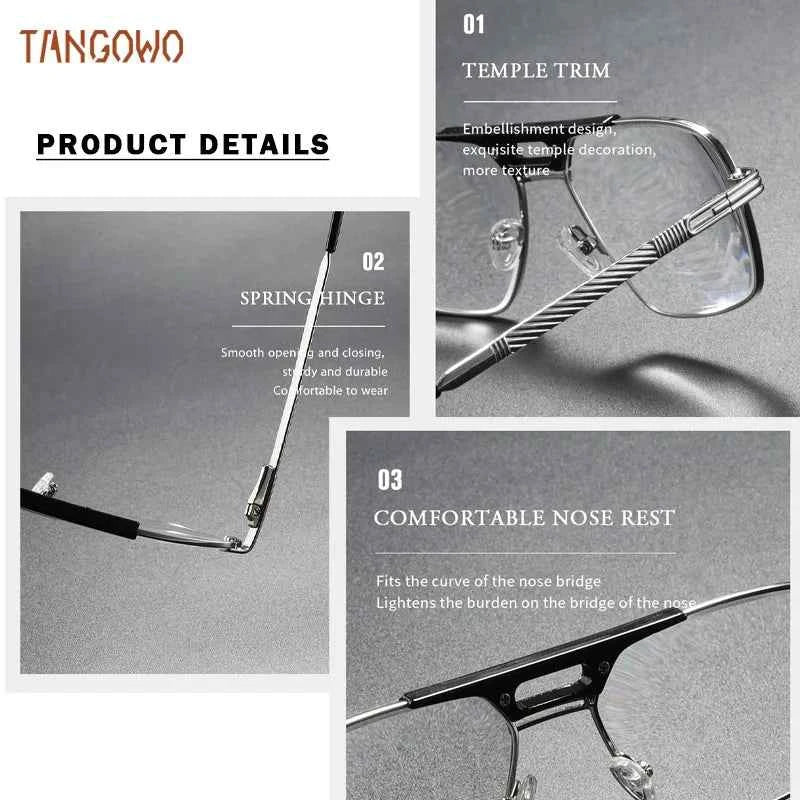 TANGOWO Man Glasses Frames Lunette Myopia Lenses Eyeglasses Transparent Eyepieces for Reading Men Sunglasses Women Eye Glass - Maliame Store