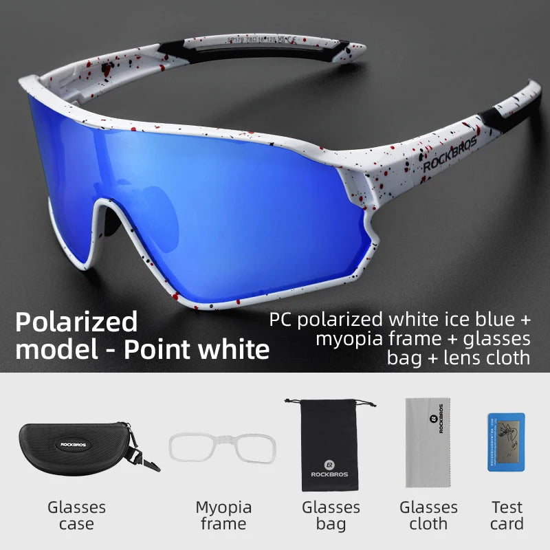 ROCKBROS Polarized Glasses UV400 Sunglasses Sport Protection Glasses Bicycle Eyewear Outdoor Hiking Camping Golf Cycling Goggles - Maliame Store