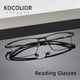 KOCOLIOR Full Frame Titanium Anti Blue Light Reading Glasses Men Ultralight Business Presbyopia Eyeglasses Photochromic Readers
