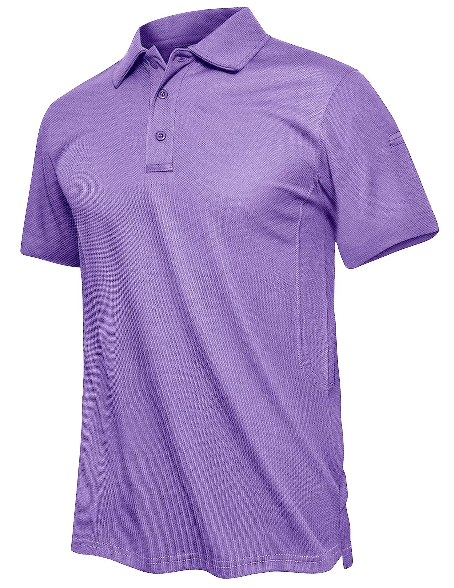 TACVASEN Summer Polo Tee Shirts Men's Short Sleeve Quick Dry T-shirt Breathable Work Shirt Fishing Hiking Golf Polos Top Man - Maliame Store