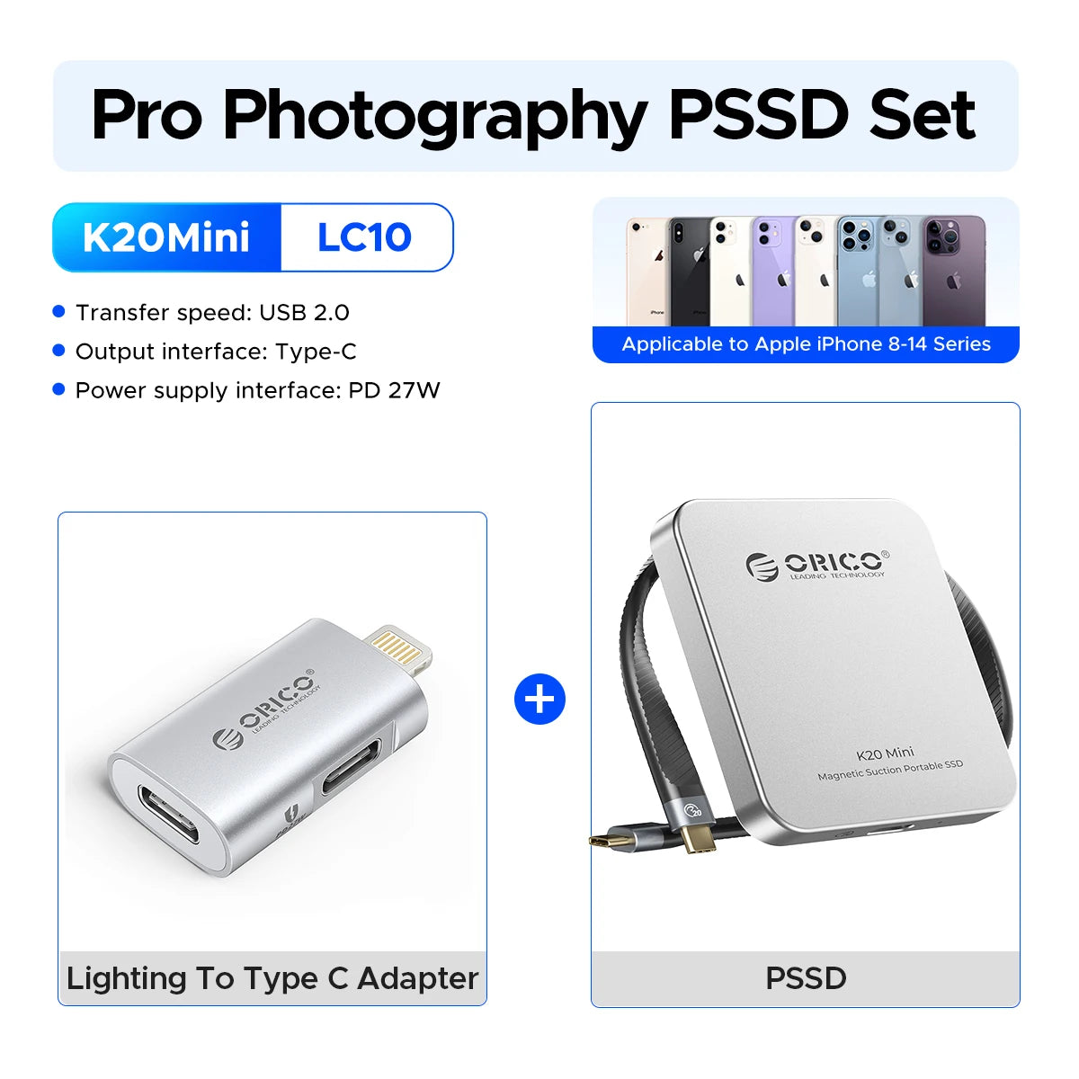 ORICO K20Mini Magnetic External SSD