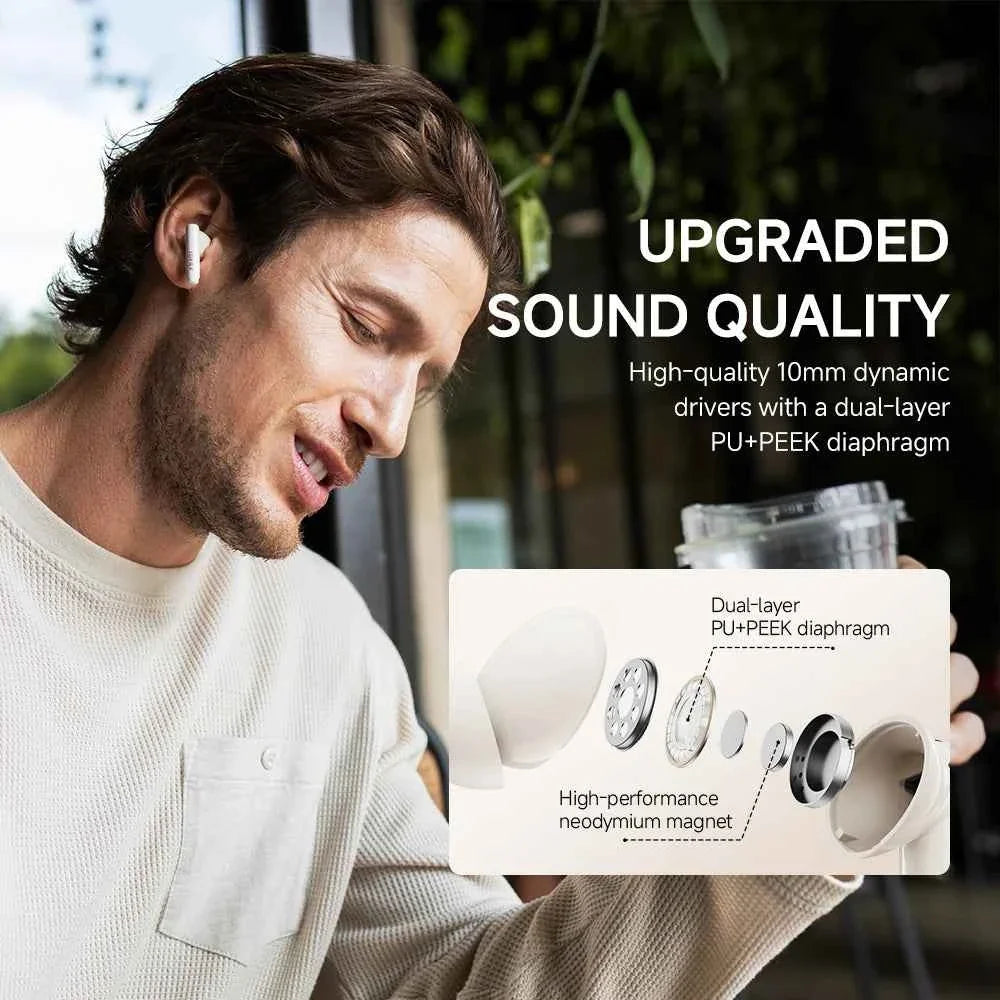 Edifier X5 Pro Active Noise Cancelling TWS Bluetooth Earphones Wireless Earbuds IP55 Waterproof Gaming Mode Fast Charging - Maliame Store