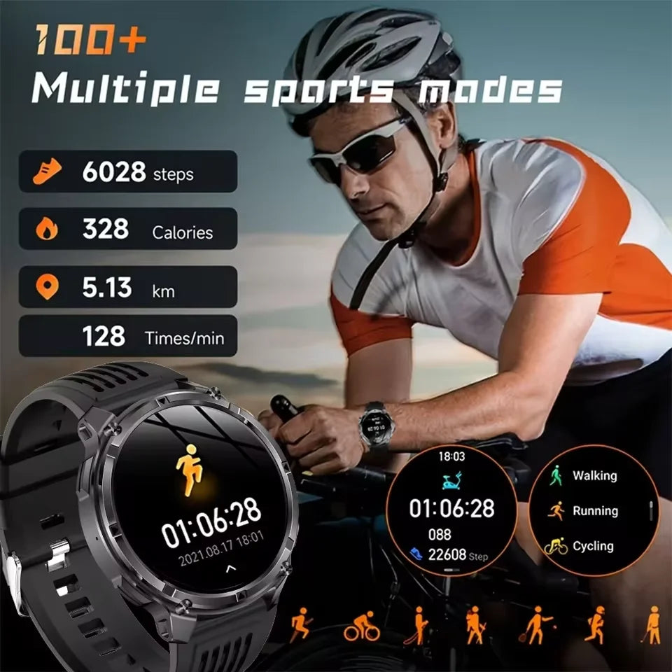 Montre Connectée T-Rex3 Pro – GPS, 5ATM Étanche, Boussole, Batterie 1100mAh, Sport Outdoor