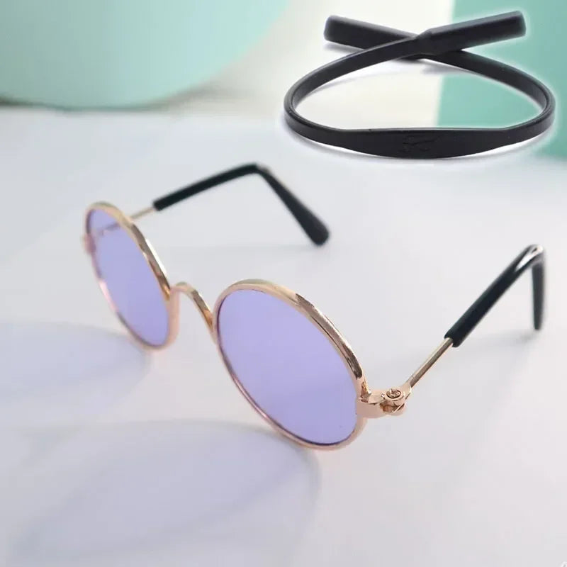 Cat Sunglasses Summer Outdoor Puppy UV Protection Sunglasses Dolls Sun Glasses Small Dog Cosplay Photo Props Cute Pet Sunglasses - Maliame Store