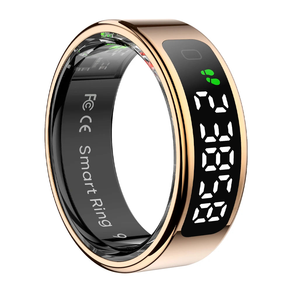 COLMI R12 Smart Ring with Display Screen and Touch, Health Manager, Wireless Charging, 5 ATM Waterproof For Men Women - Maliame Store