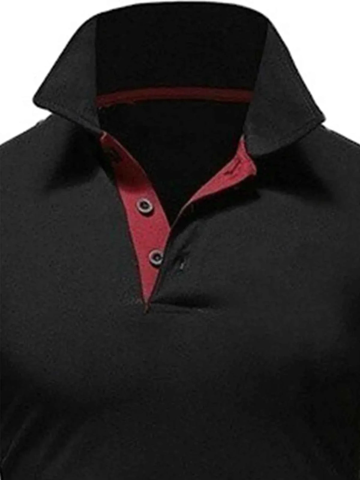 Men's Solid Color Short Sleeve T-Shirt Collar Polo Comfortable Breathable Fashion Basic Fit for Spring/Summer - Maliame Store