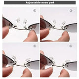 Rimless Matrix Morpheus Sunglasses 1-2pcs