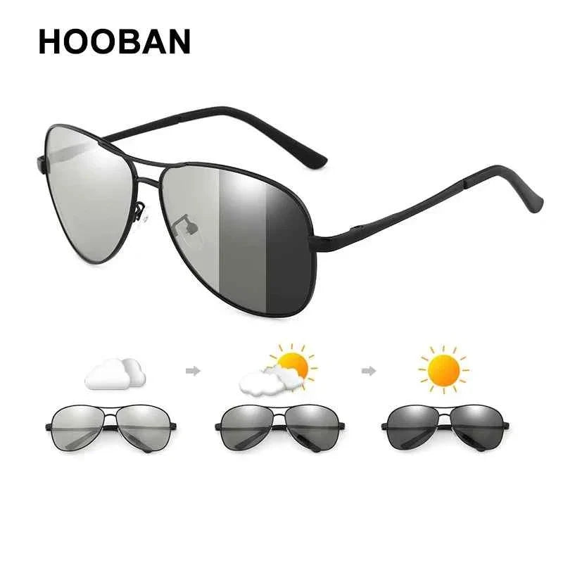 Photochromic Polarized Sunglasses for Men and Women - Classic Pilot Chameleon Fashion Eyewear for Fishing and Outdoor Activities - Maliame Store