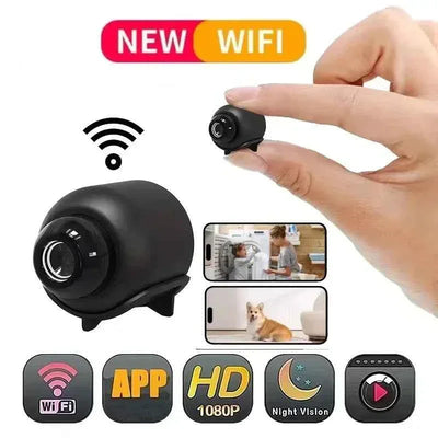 Minicámara de seguridad inalámbrica X5 1080P con visión nocturna y detección de movimiento para hogares inteligentes (2026)