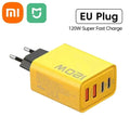 120W Fast Charger with 4-Port USB C PD Adapter and 10A Type-C Cable for Xiaomi, iPhone 16, and Huawei - Maliame Store
