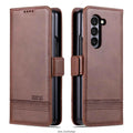 Magnetic Adsorption Leather Fitted Case: Samsung Z Fold 5 6 7 4 3 5G - Maliame Store