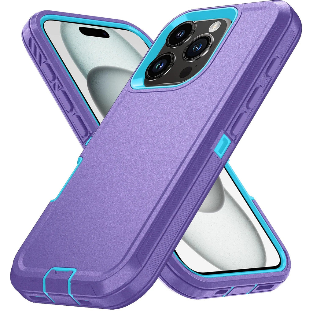 Armor Shockproof Phone Case - Defender Phone 12 13 14 15 Pro Max Cover - Maliame Store