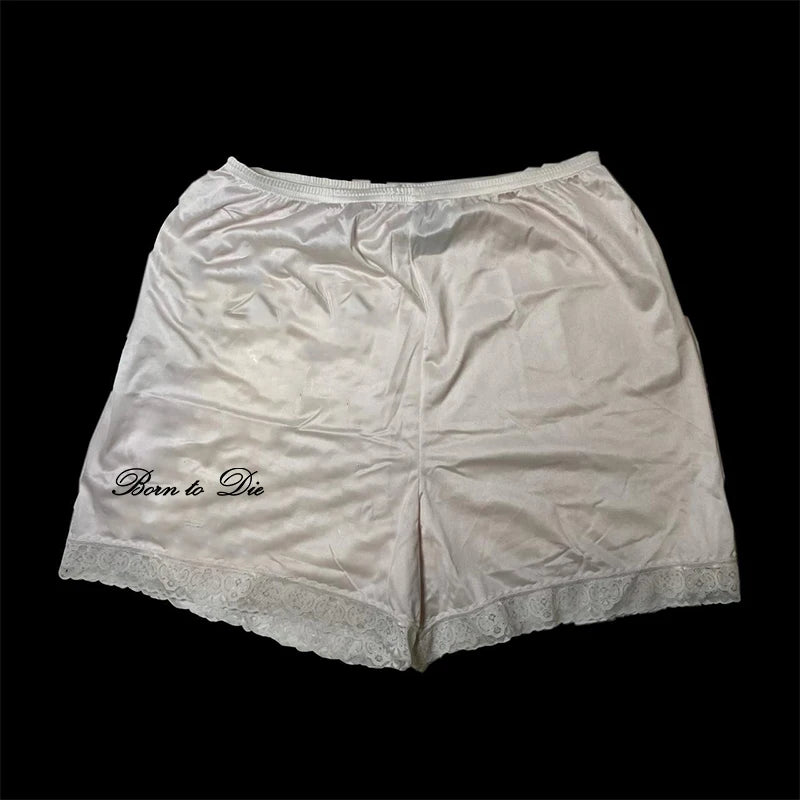 Grunge Gothic High street Y2K Shorts Harajuku Letter Print Fashion Punk Vintage Half pants Hip Hop Oversized Casual Pants E-girl