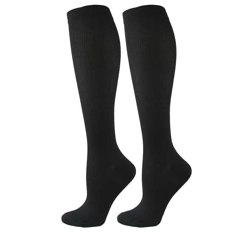 Varicose Veins Compression Socks Fit For Golf Rugby Running Hiking Sports For Anti Fatigue Driving Travel Flight Women Men Socks - Maliame Store