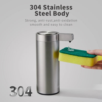 Automatic Soap Dispenser Stainless Steel for Effortless Kitchen Cleanliness