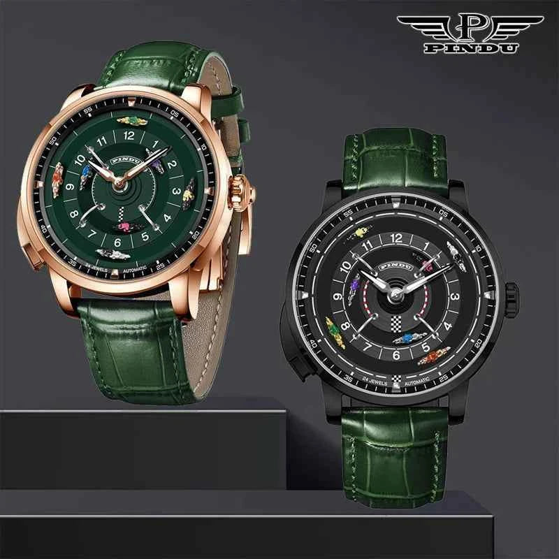 Pindu Horse Gambling Series Men's Full Automatic Mechanical Watch European Racing Roulette Entertainment Design Party Watch - Maliame Store