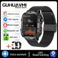 2024New Rugged Military Fitness Smart Watch Men For Android Xiaomi IOS 3ATM Waterproof Sport Ai Voice Calling Smartwatch Outdoor - Maliame Store