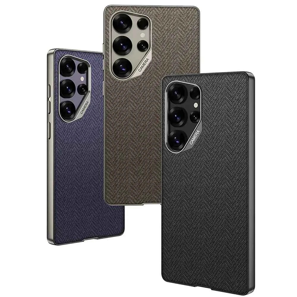 For Samsung Galaxy S25 Ultra S25Ultra Case Luxury Ultra Thin Skin Friendly Matte Leather Shockproof Protection Cover Accessories - Maliame Store