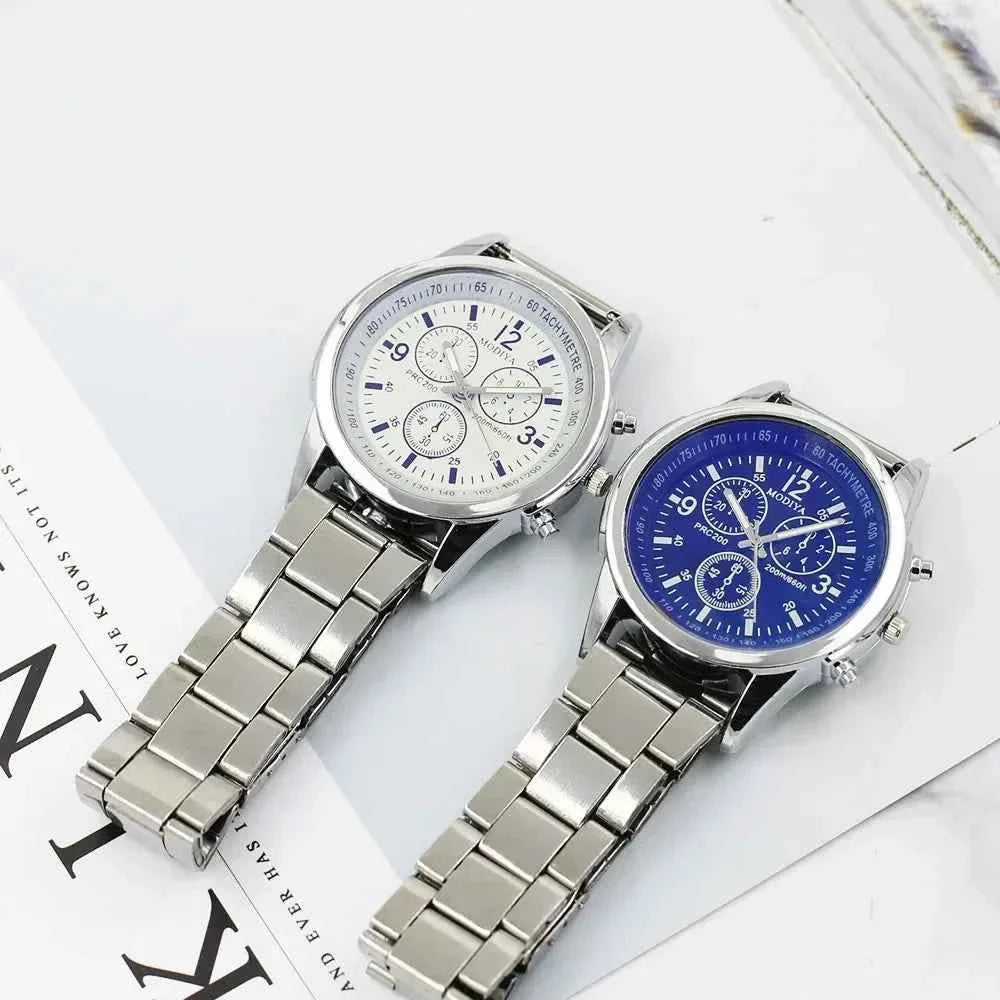 Men's Stainless Steel Sport Watch 2023 Top Brand Quartz Analog Wrist Watch Relojes Para Hombre שעון יד לגבר Мужские Часы - Maliame Store