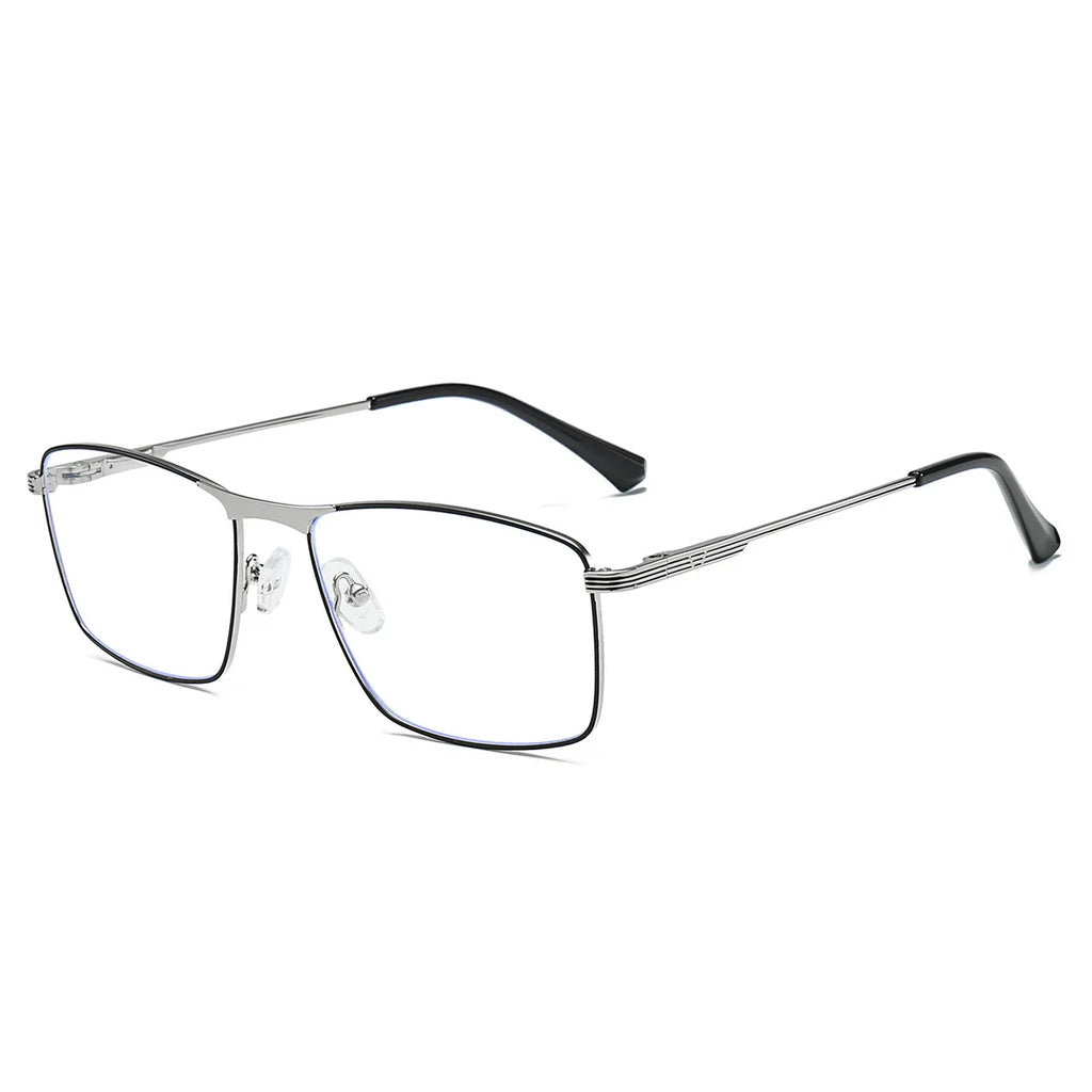 JMISUS 2025 Fashion Alloy Square Prescription Glasses Man Anti-Blue Light/Photochromic Myopia Eyewear Optical Eyeglasses - Maliame Store