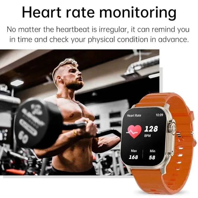 Original T900 Ultra Smart Watch 49mm for Men and Women - Bluetooth Call, BT Music, Game, Wireless Charging, NFC for Android & iOS - Maliame Store