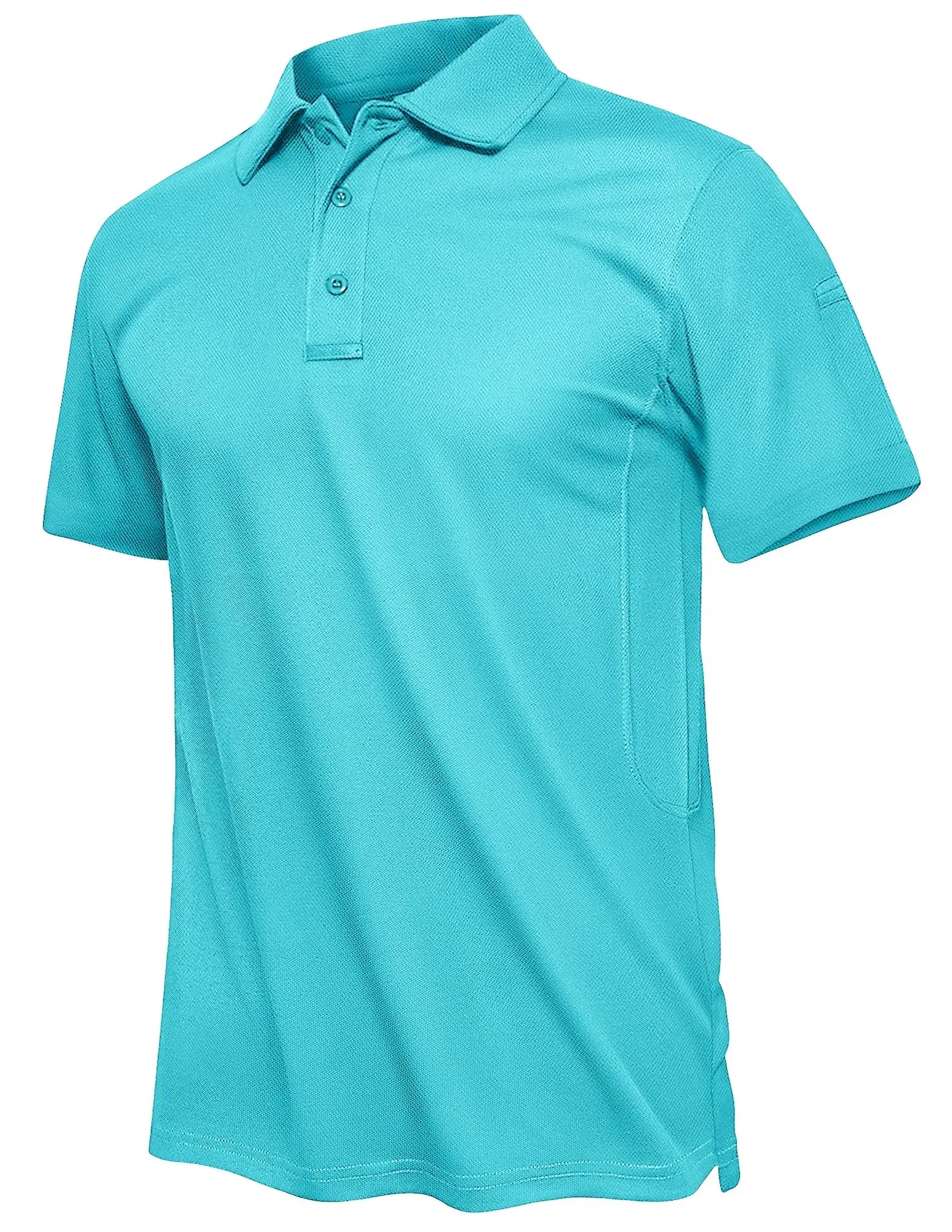 TACVASEN Summer Polo Tee Shirts Men's Short Sleeve Quick Dry T-shirt Breathable Work Shirt Fishing Hiking Golf Polos Top Man - Maliame Store