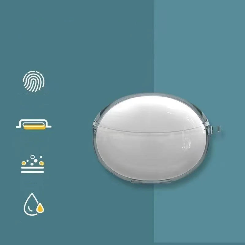 For QCY Crossky C30 Earbuds New Case(2024),Transparent Shell TPU Case Cover Shockproof Protective For QCY C30S Earbuds With