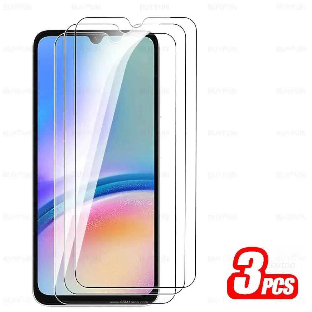 1-4Pcs Full Cover Tempered Glass For Samsung Galaxy A05s A05 A15 4G A25 A35 A55 5G A06 A16 A26 A36 A56 HD Cover Screen Protector