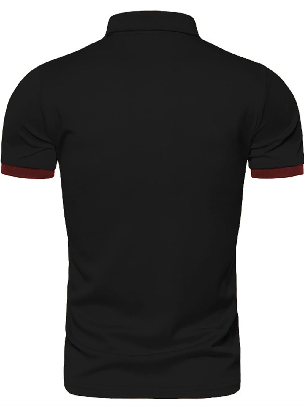 Men's Solid Color Short Sleeve T-Shirt Collar Polo Comfortable Breathable Fashion Basic Fit for Spring/Summer - Maliame Store