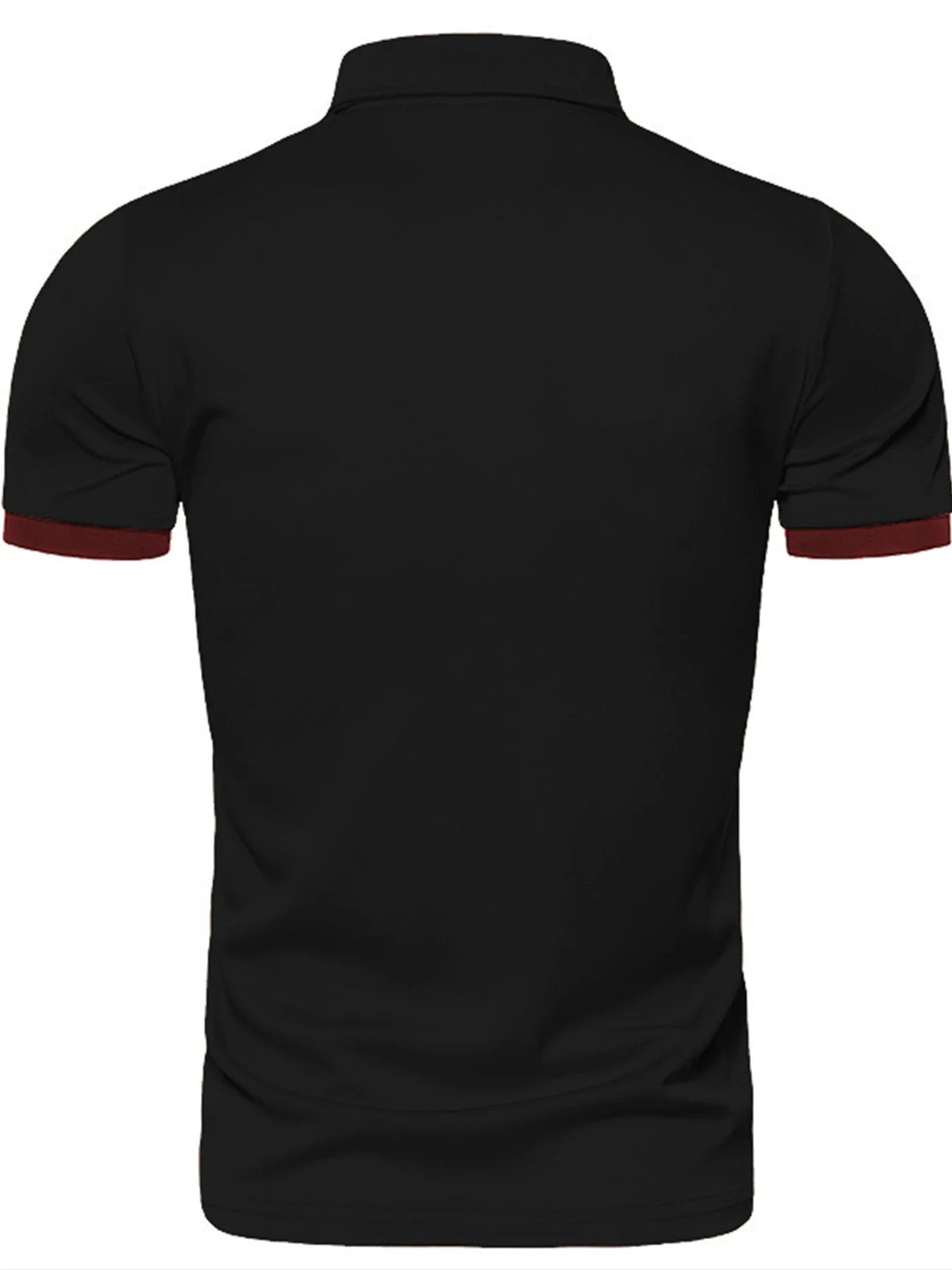 Men's Solid Color Short Sleeve T-Shirt Collar Polo Comfortable Breathable Fashion Basic Fit for Spring/Summer - Maliame Store