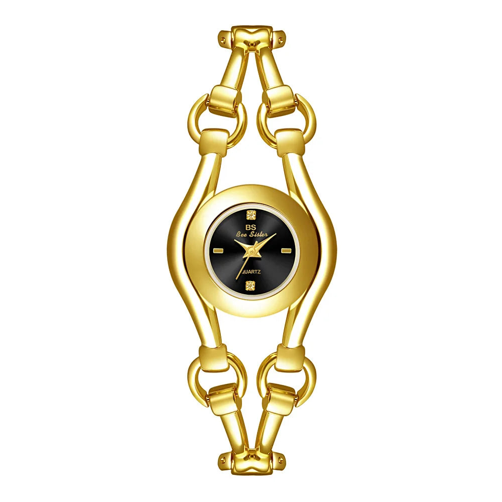Luxury Women Bracelet Watch - Elegant Fashion Steel Quartz Wrist Watches for Ladies, High Quality Gold Timepieces - Maliame Store