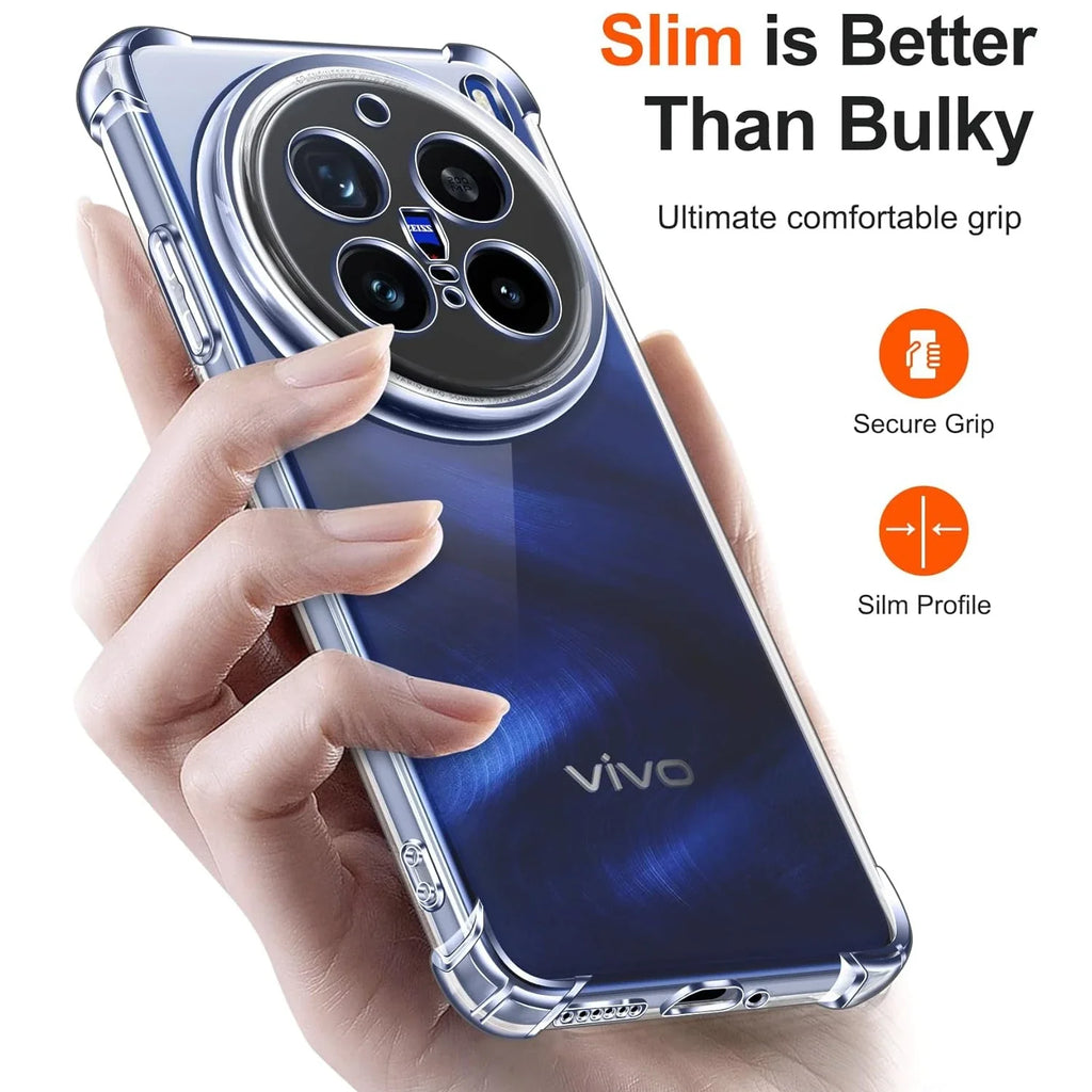 TPU Transparent Case Vivo X200 Pro 5G - Shockproof Bumper - Maliame Store