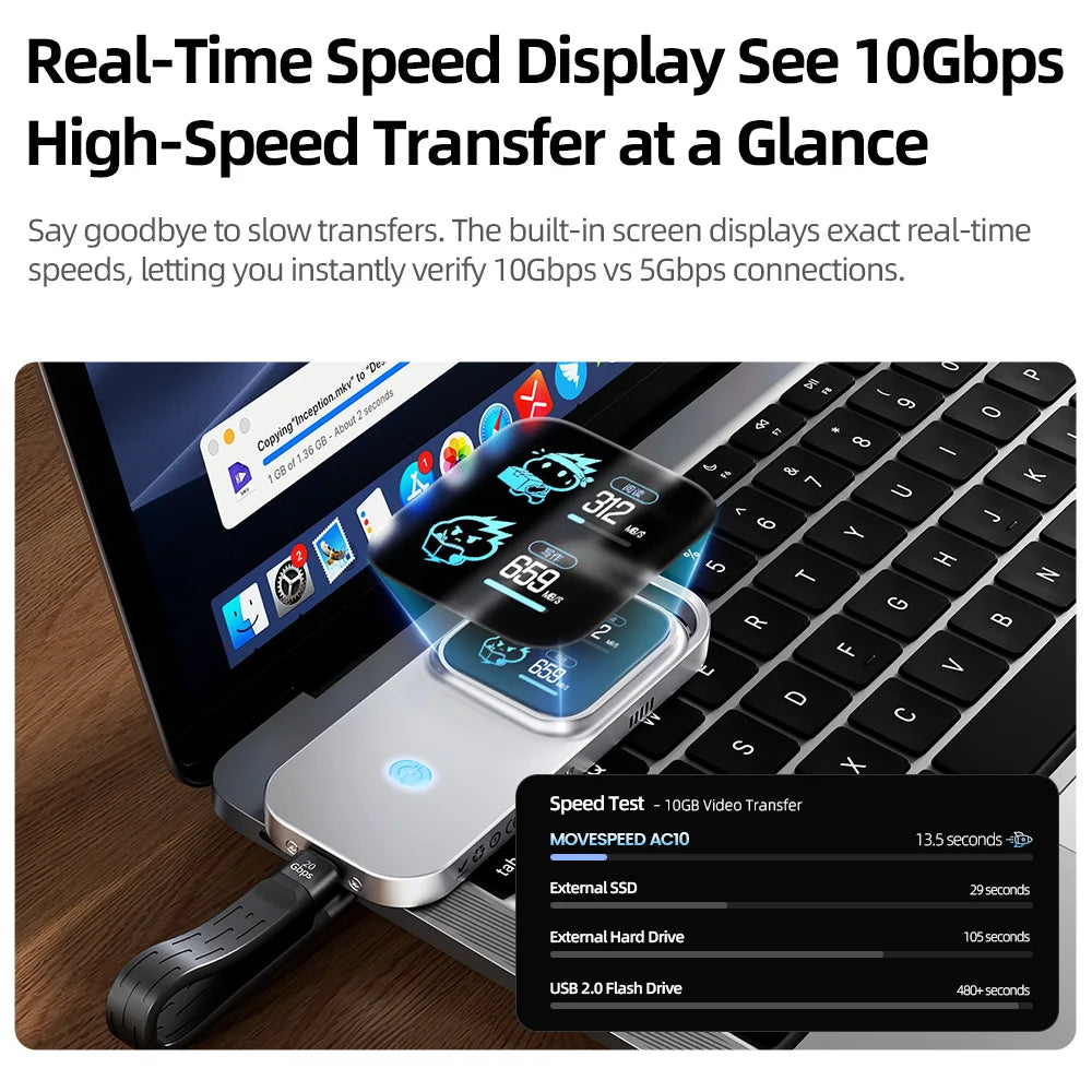 MOVESPEED AC10 NVMe SSD Enclosure