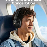 Auriculares Soundcore Life Q30: auriculares híbridos inalámbricos Bluetooth con cancelación activa de ruido y diadema.