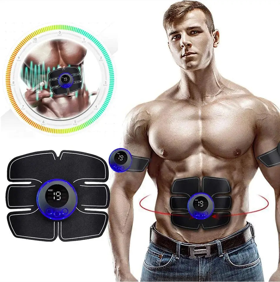Abdominal Muscle Massager Fitness ABS Arm Training Patches Muscle Exercise Instrument USB Charging Home Men - Maliame Store