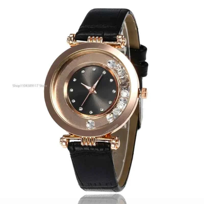 Watches for Women Female Luxury Temperament Ladies Watch Leather Belt Watch Analog Quartz Watch Reloj Mujer Montre Femme - Maliame Store
