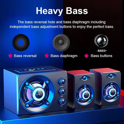 HIFI 3D Stereo Speakers Colorful