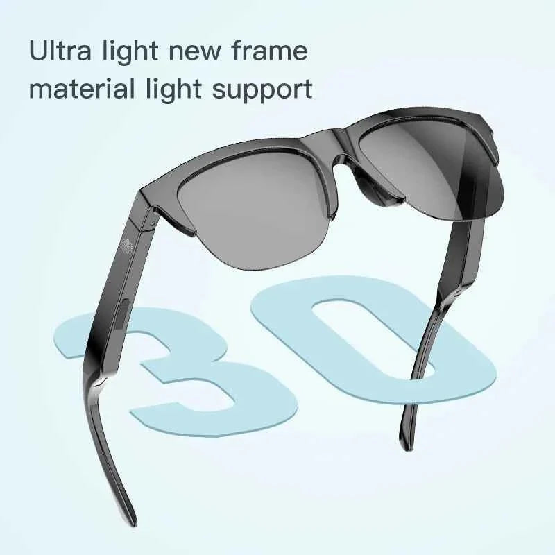 Touch Based Intelligent Bluetooth Smart Glasses for Sports with Bone Conduction Technology - Wireless Sunglasses and Headphones for Outdoor Calls - Maliame Store
