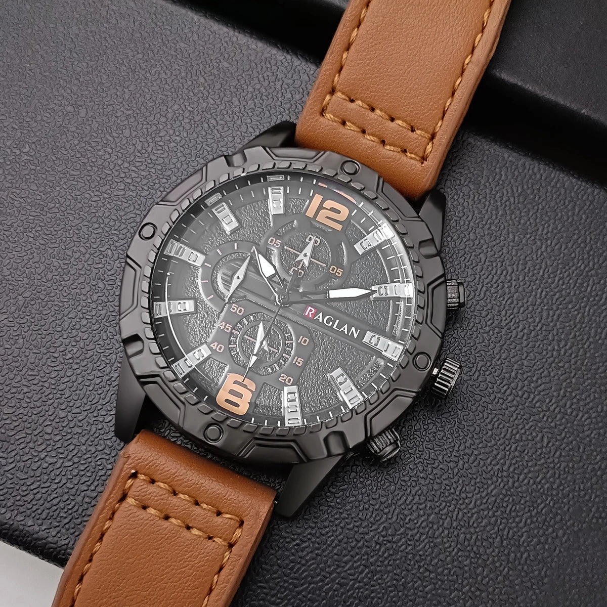 Top Brand Men's Fashion Leather Watch with Strap – Ideal Clock Gift for Him - Maliame Store