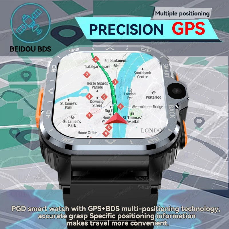 New For XIAOMI PGD Android Smart Watch Men GPS 16G/64G ROM Storage HD Dual Camera  2G 4G SIM WIFI Wireless Fast Internet Access - Maliame Store