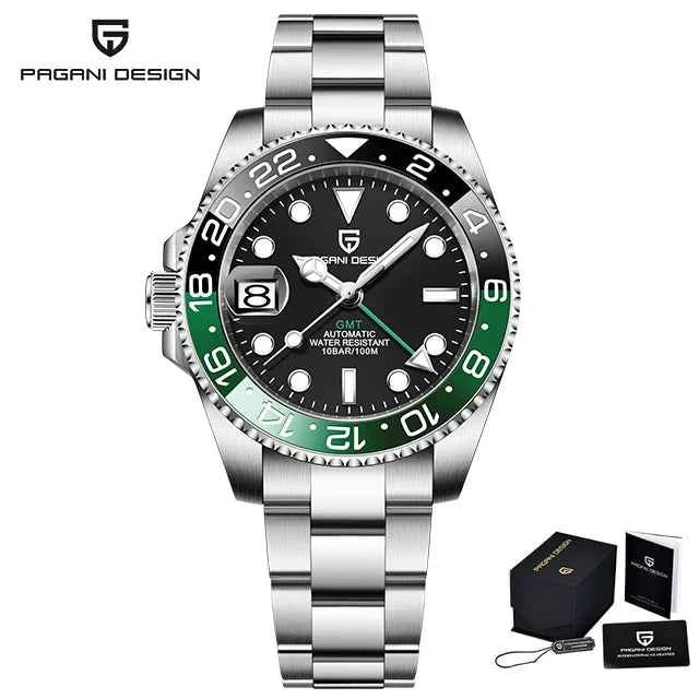 PAGANI DESIGN V3 Version GMT Watches Men's Luxury Sapphire Automatic Mechanical Watch 40MM Stainless Steel Waterproof Watch - Maliame Store